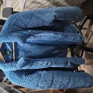 Wild Fable Blue Faux Fur jacket